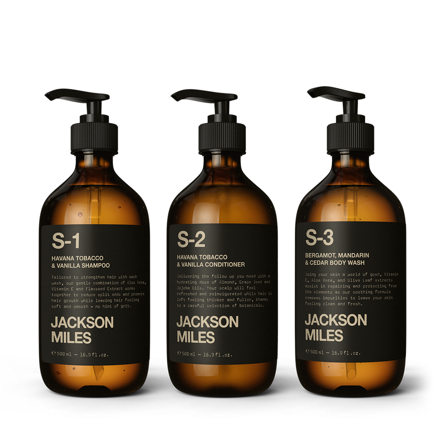 The Essentials Kit - Men's Grooming Kit 3 x 500ml